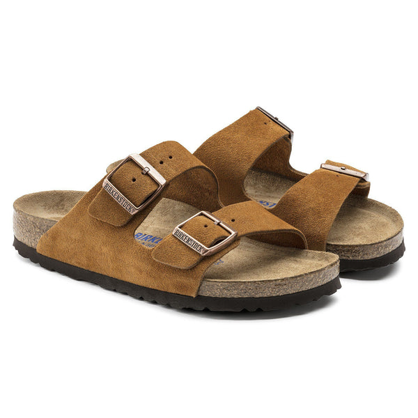 Birkenstock Arizona Soft Footbed Suede Leather- Brown