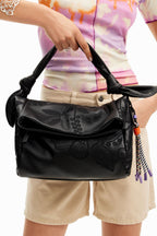 Desigual M embroidered floral bag Balck