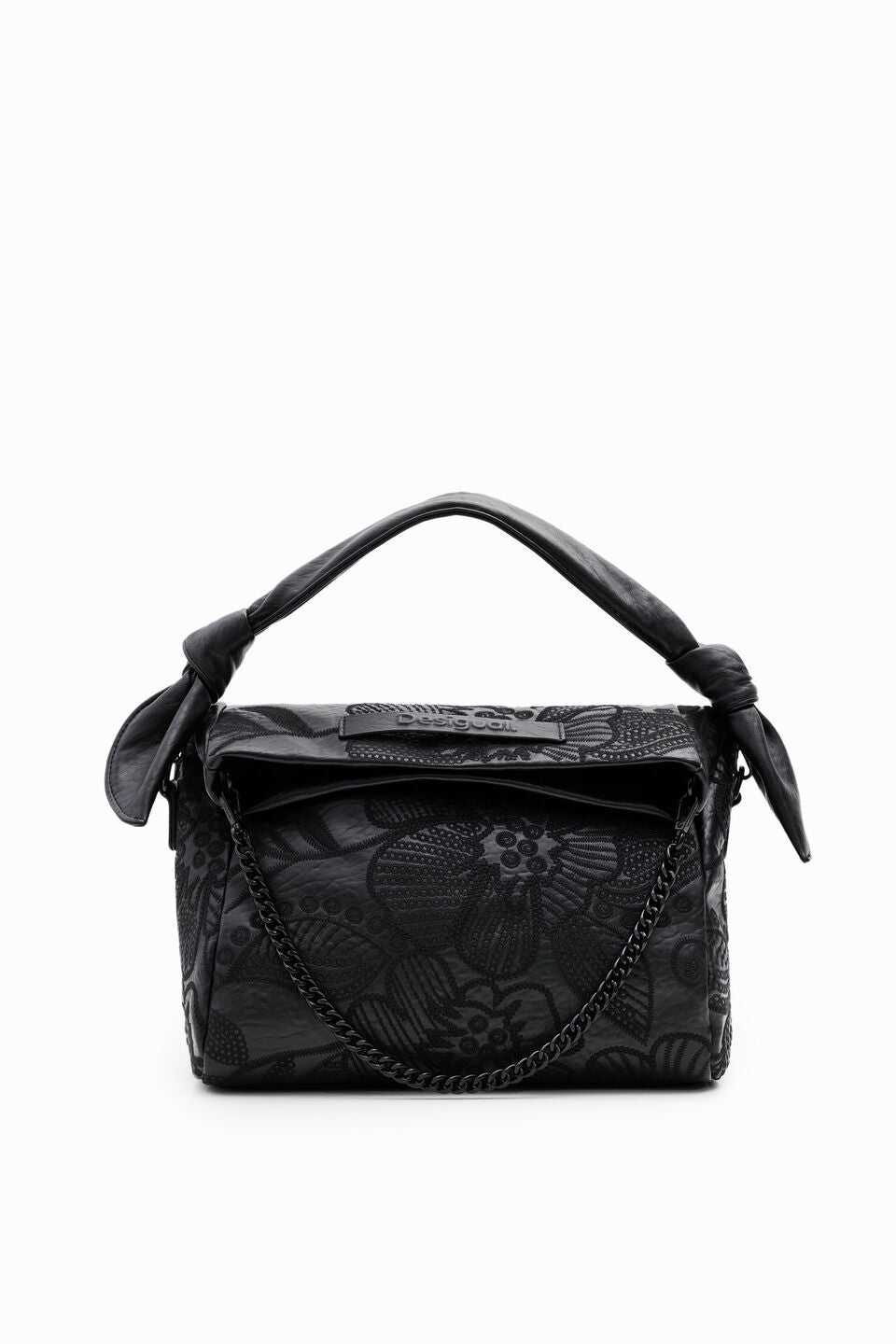 Desigual M embroidered floral bag Balck
