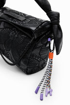 Desigual M embroidered floral bag Balck