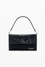 Desigual Medium embroidered crossbody bag - Black