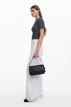 Desigual Medium embroidered crossbody bag - Black