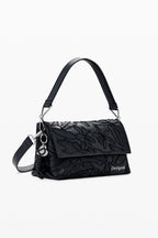 Desigual Medium embroidered crossbody bag - Black