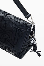 Desigual Medium embroidered crossbody bag - Black