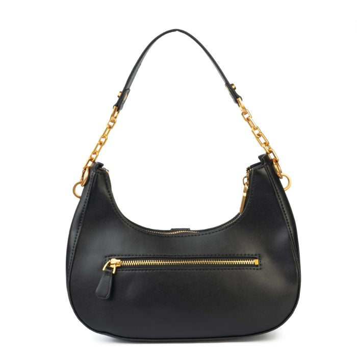 Guess Kuba Top Zip Shoulder Bag – BLK