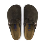 Birkenstock Boston Soft Footbed Suede Leather - Mocha