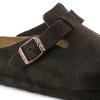 Birkenstock Boston Soft Footbed Suede Leather - Mocha