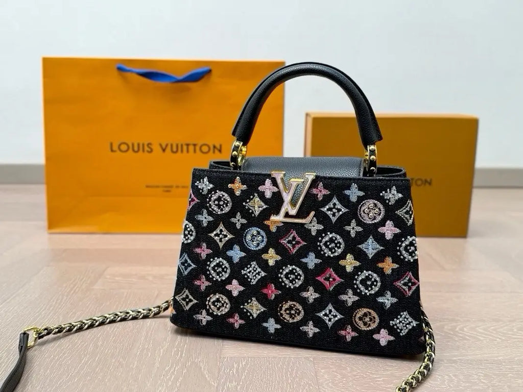 Louis Vuitton Capucines BB Black/Multicolor Women's Bag