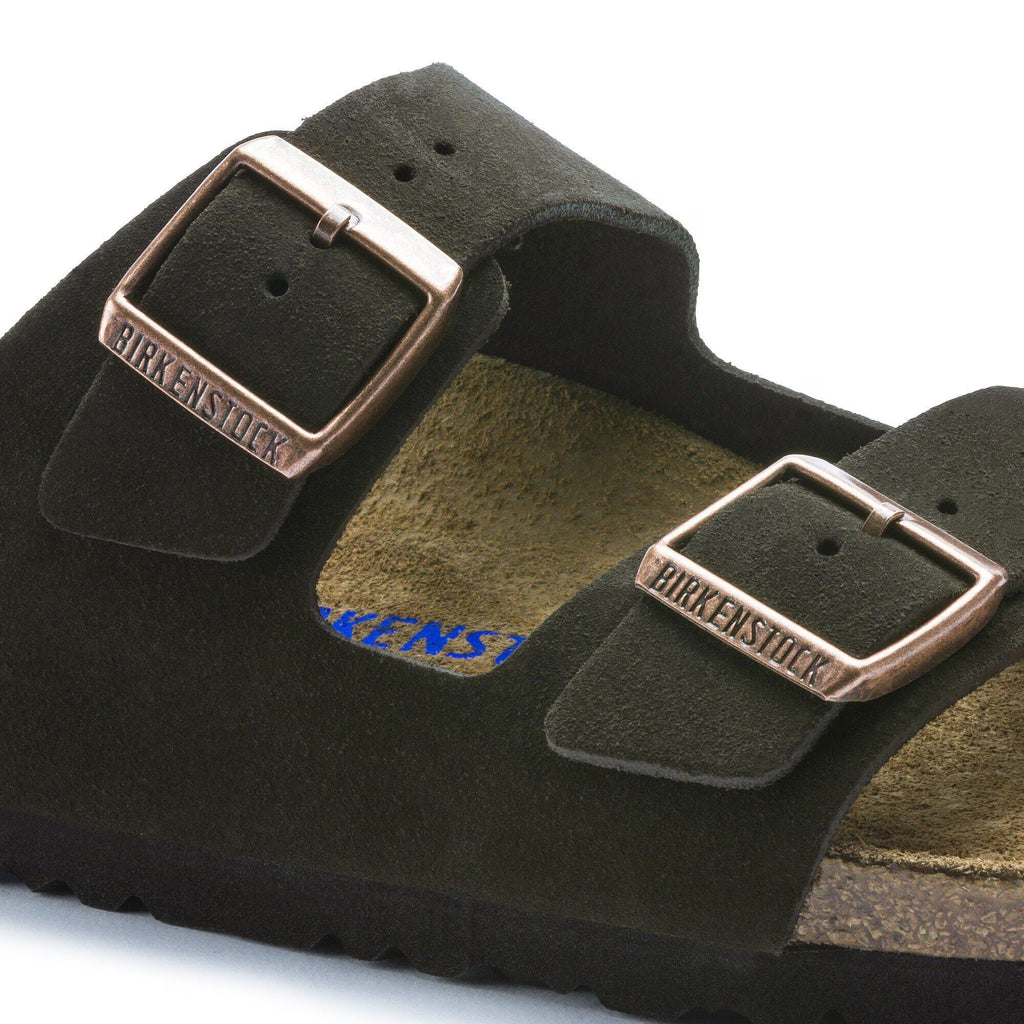 Birkenstock Arizona Soft Footbed Suede Leather- Coffee