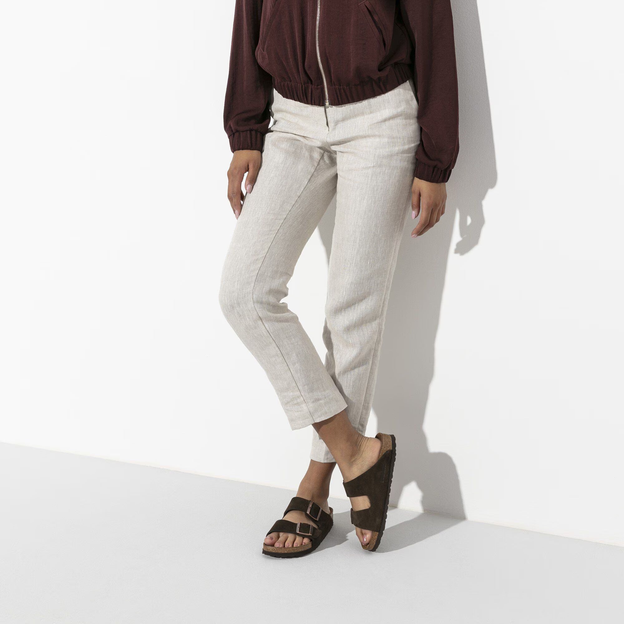 Birkenstock Arizona Soft Footbed Suede Leather- Coffee