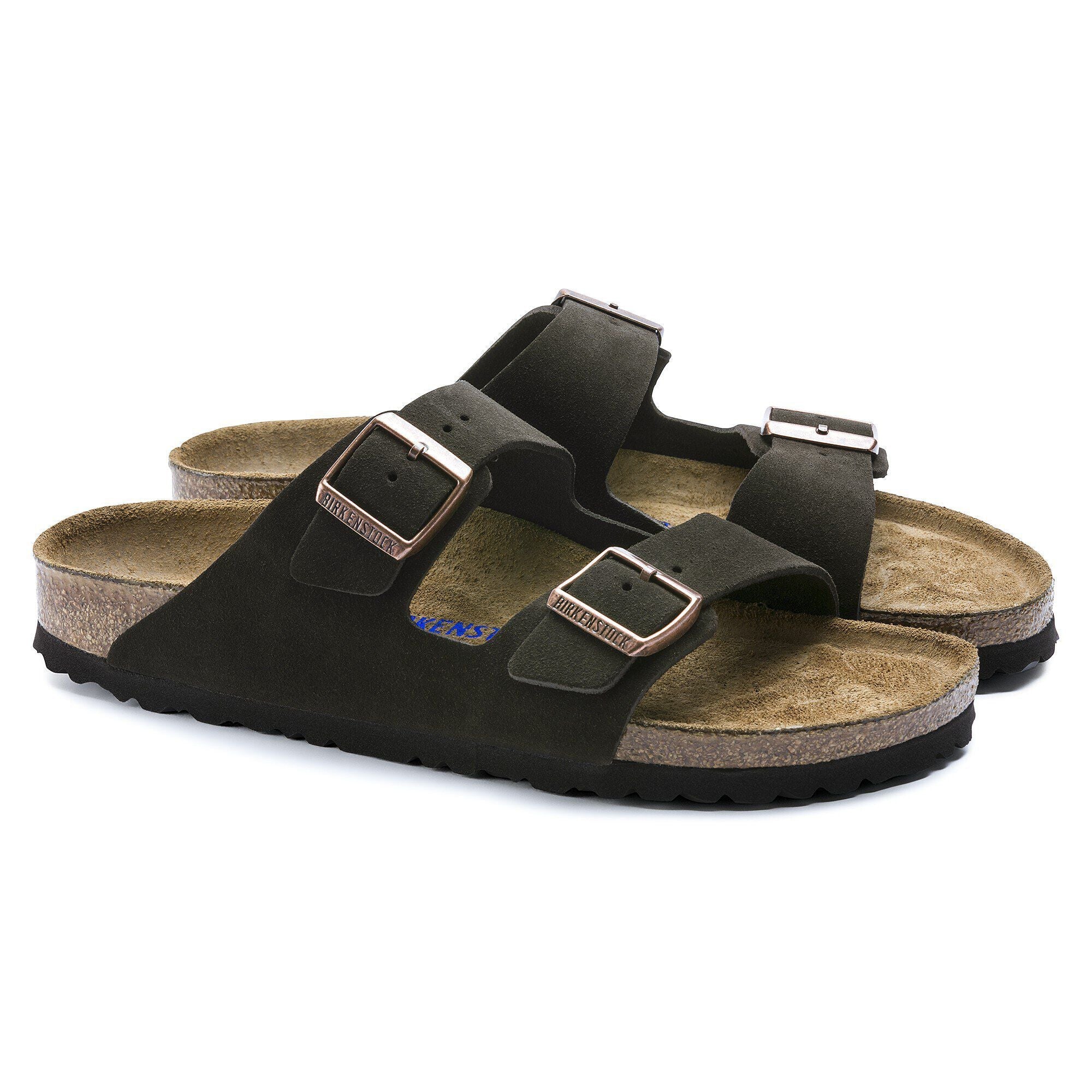 Birkenstock Arizona Soft Footbed Suede Leather- Coffee