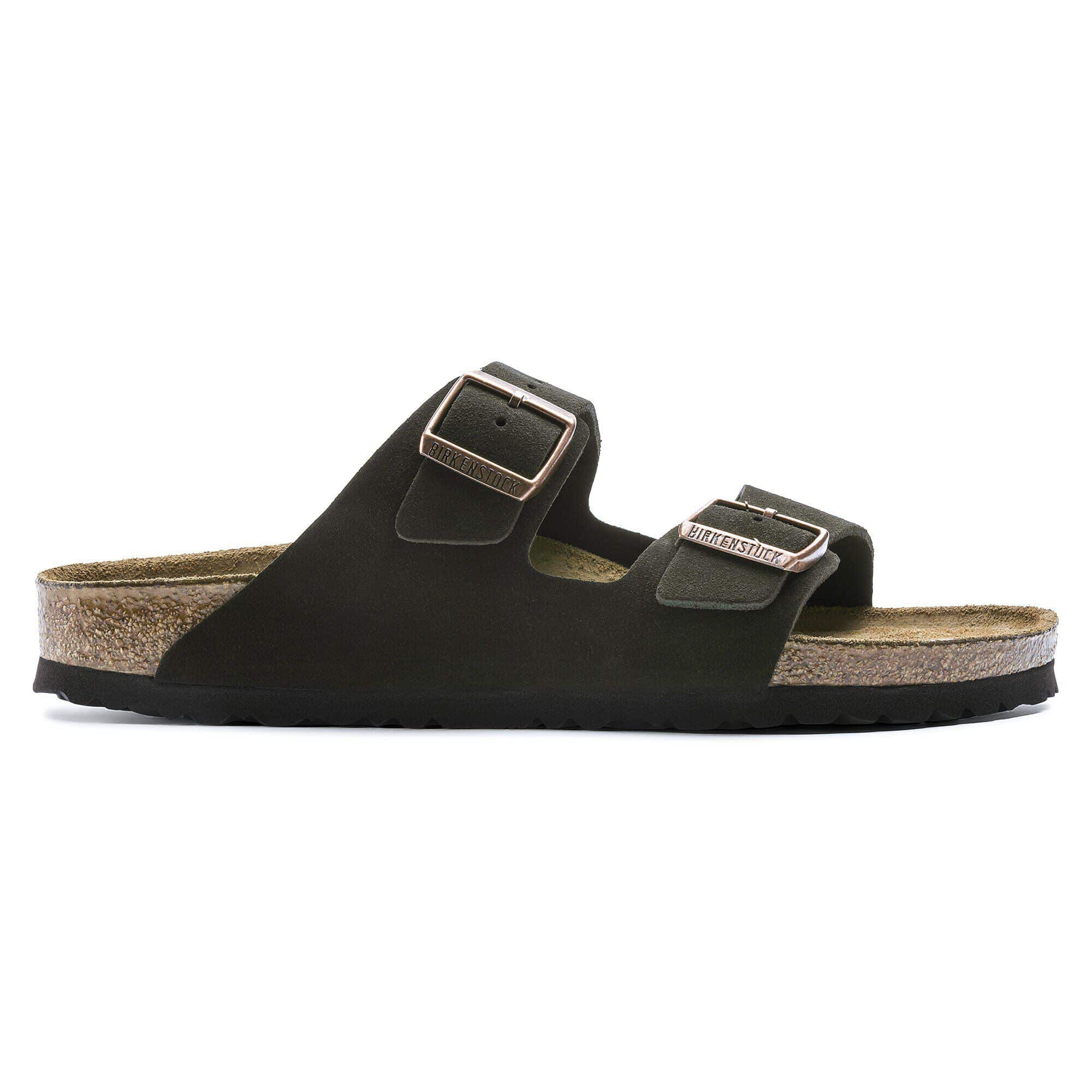 Birkenstock Arizona Soft Footbed Suede Leather- Coffee
