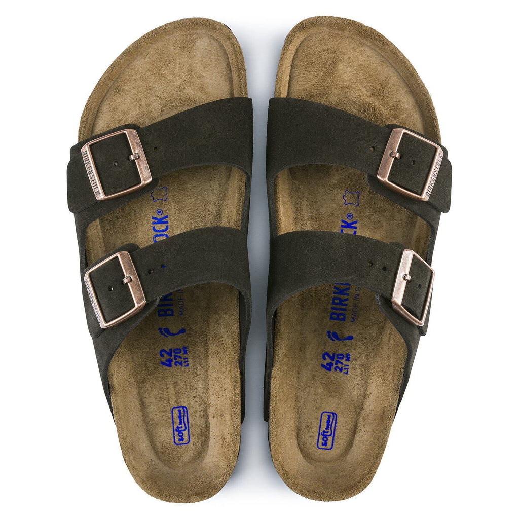 Birkenstock Arizona Soft Footbed Suede Leather- Coffee
