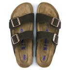 Birkenstock Arizona Soft Footbed Suede Leather- Coffee
