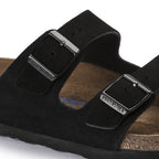 Birkenstock Arizona Soft Footbed Suede Leather- Black