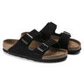 Birkenstock Arizona Soft Footbed Suede Leather- Black
