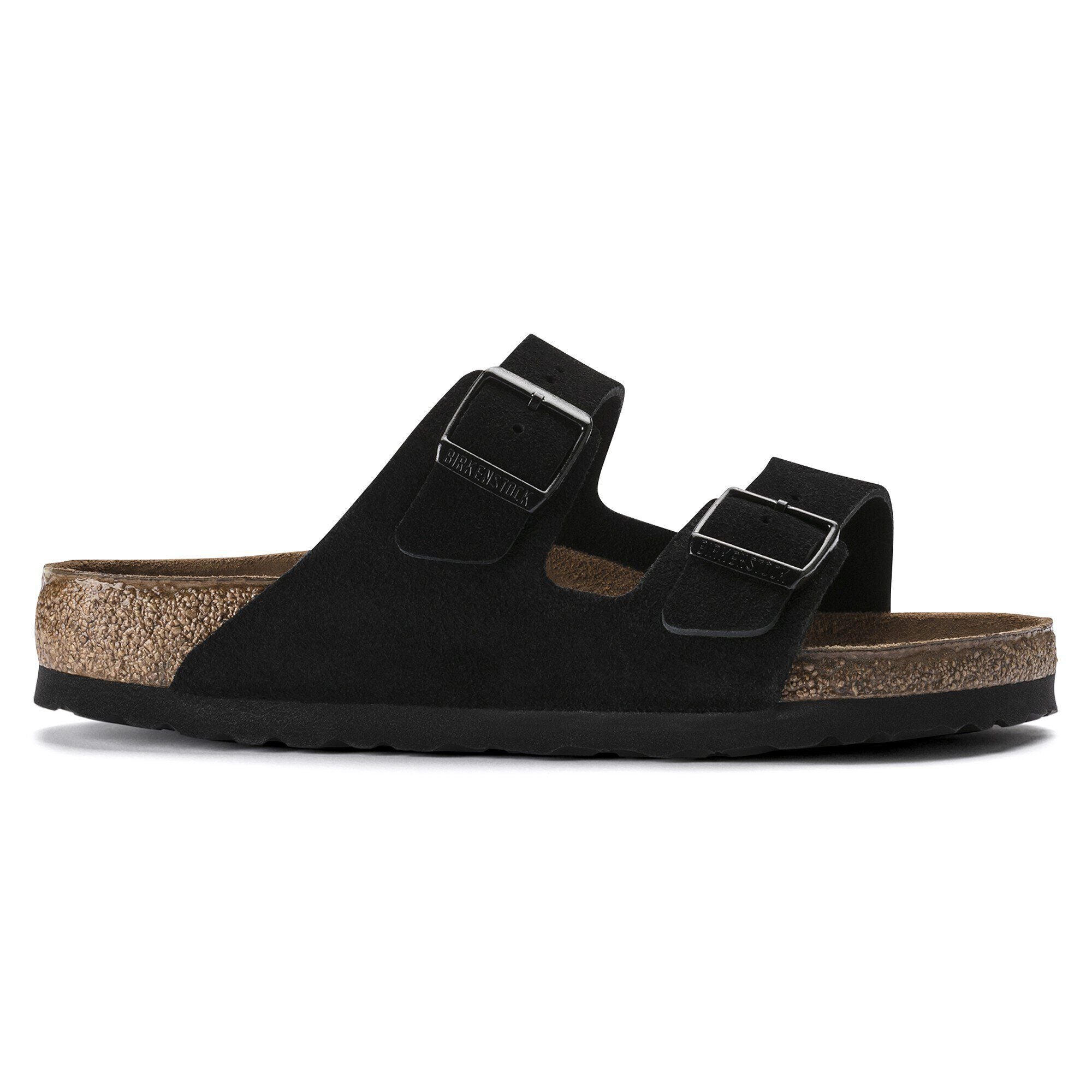 Birkenstock Arizona Soft Footbed Suede Leather- Black