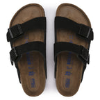 Birkenstock Arizona Soft Footbed Suede Leather- Black