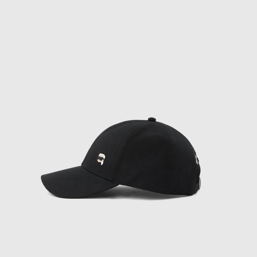 Karl Lagerfeld Exclusive Ikon pin cap Black