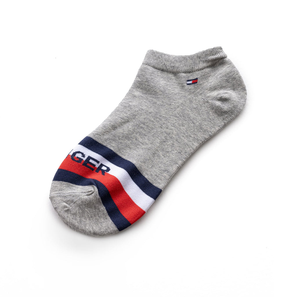 Tommy Hilfiger Flag Logo 3-Pack Socks - Gray