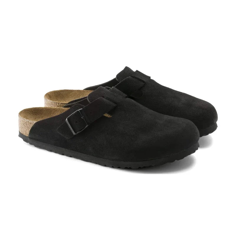 Birkenstock Boston Soft Footbed Suede Leather