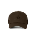 Alo Yoga Cotton District Trucker Hat Brown
