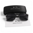 Armani Exchange Rectangula Frame Sunglasses Unisex - BLK
