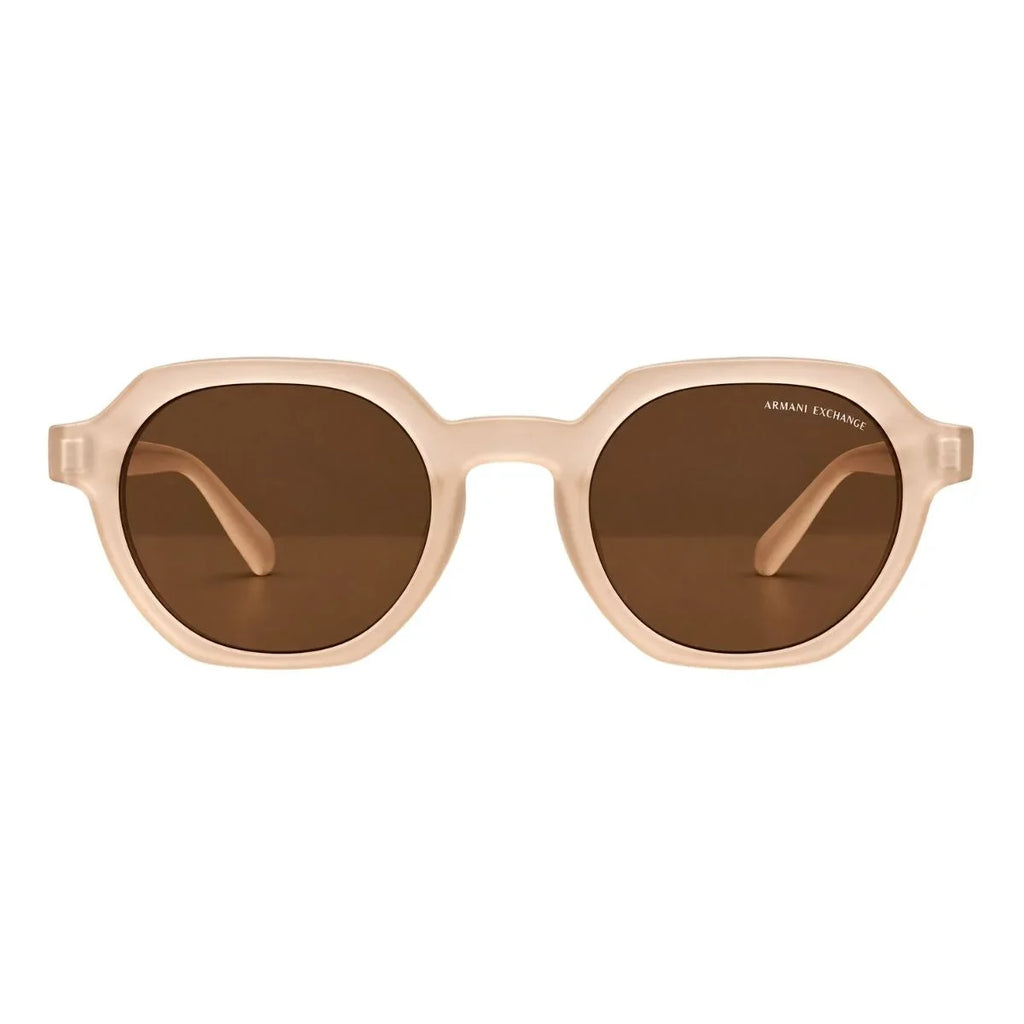 Armani Exchange Round Phantos Frame Sunglasses Women - BEG