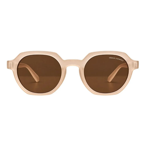 Armani Exchange Round Phantos Frame Sunglasses Women - BEG