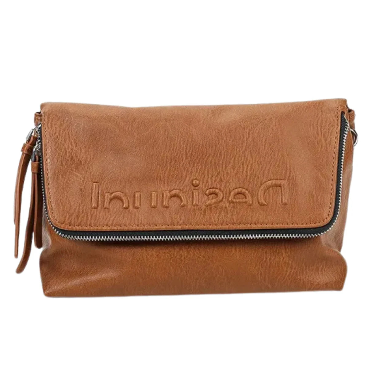 Desigual Bols_Embossed Half Venecia Logo-BRN