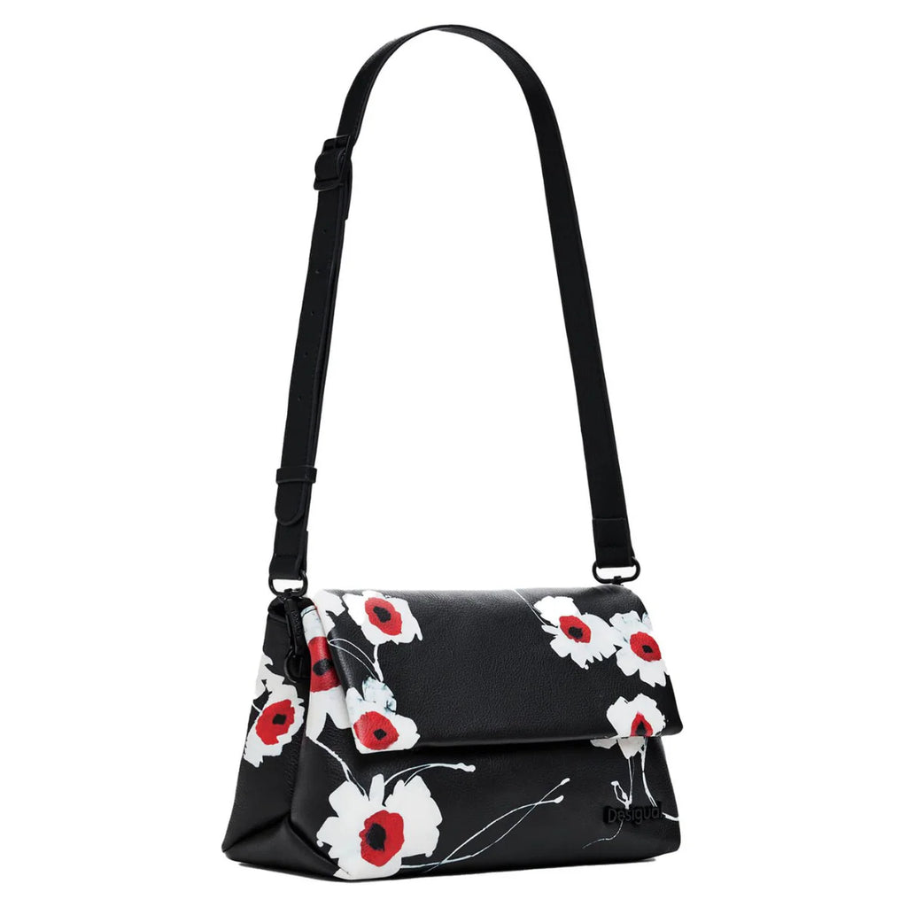 Desigual Flora shoulder bag Women - BLKRED