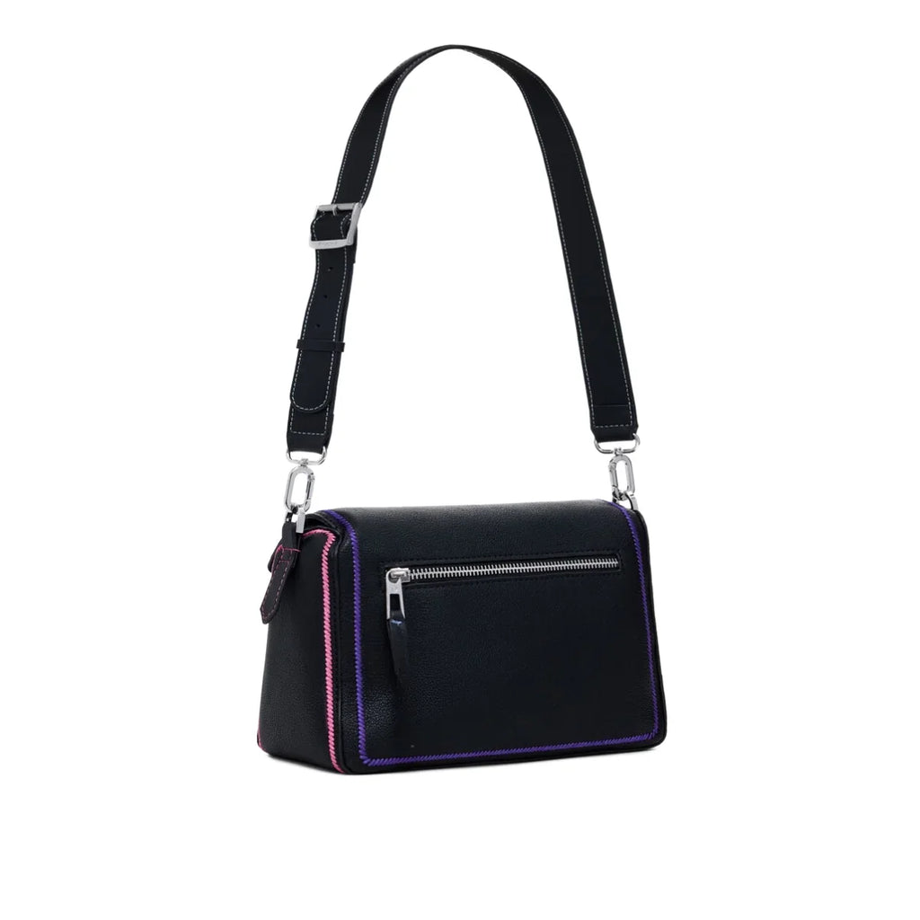 Desigual Multilineal with zipper handbag Women - BLK
