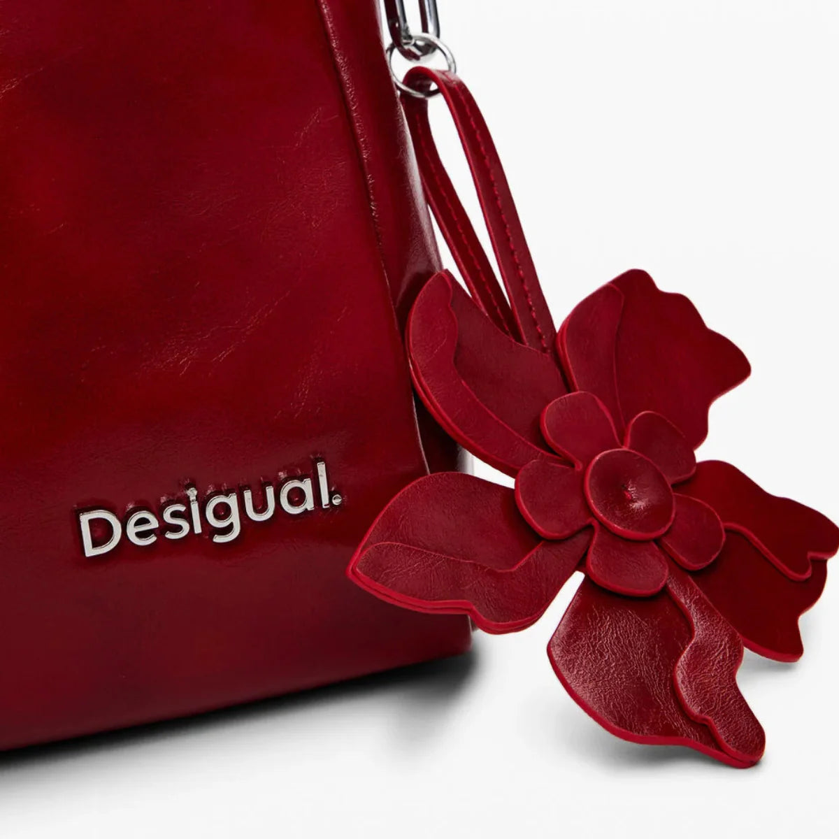 Desigual Reprise Red Valentine Loverty Shoulder Bag Carmine-RED