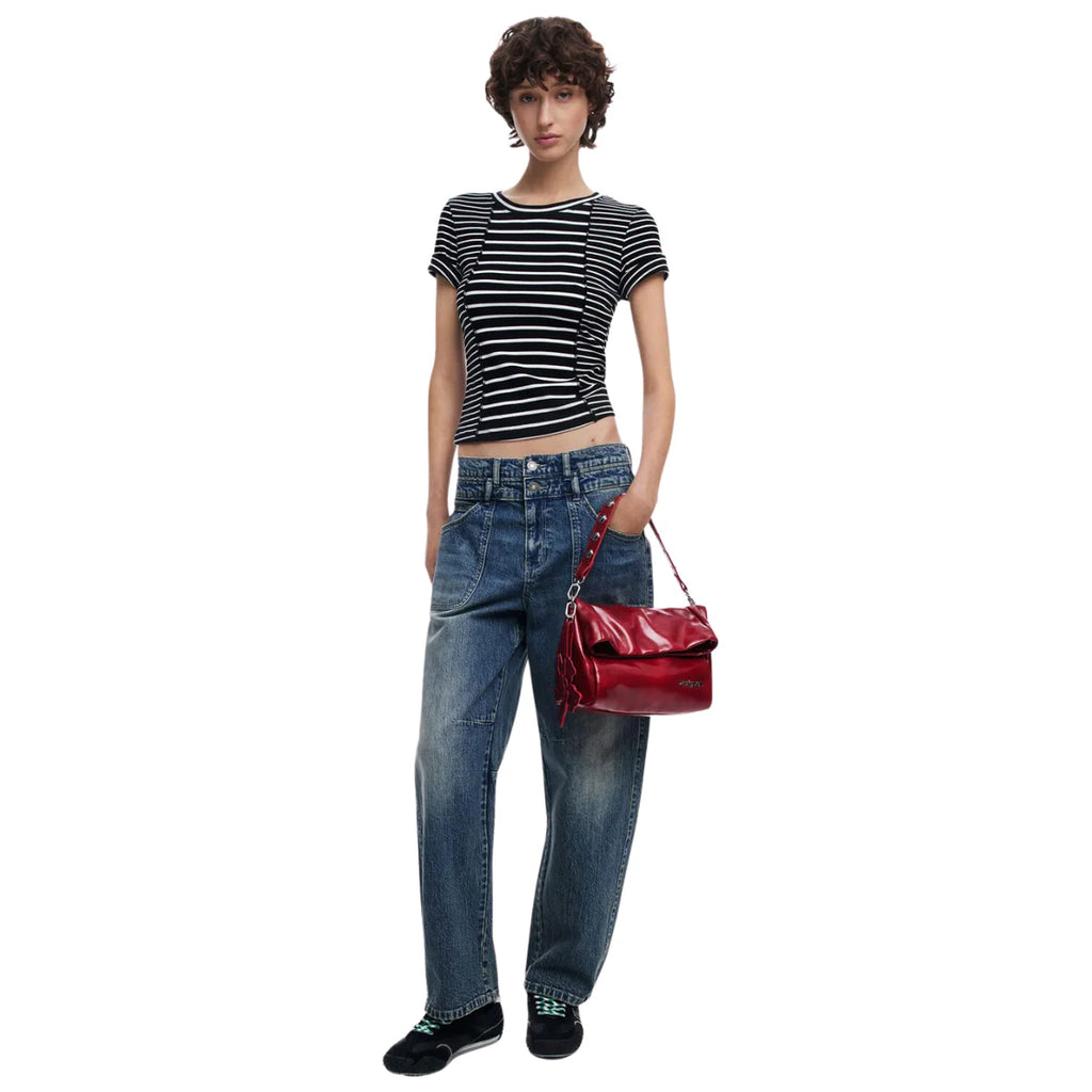 Desigual Reprise Red Valentine Loverty Shoulder Bag Carmine-RED