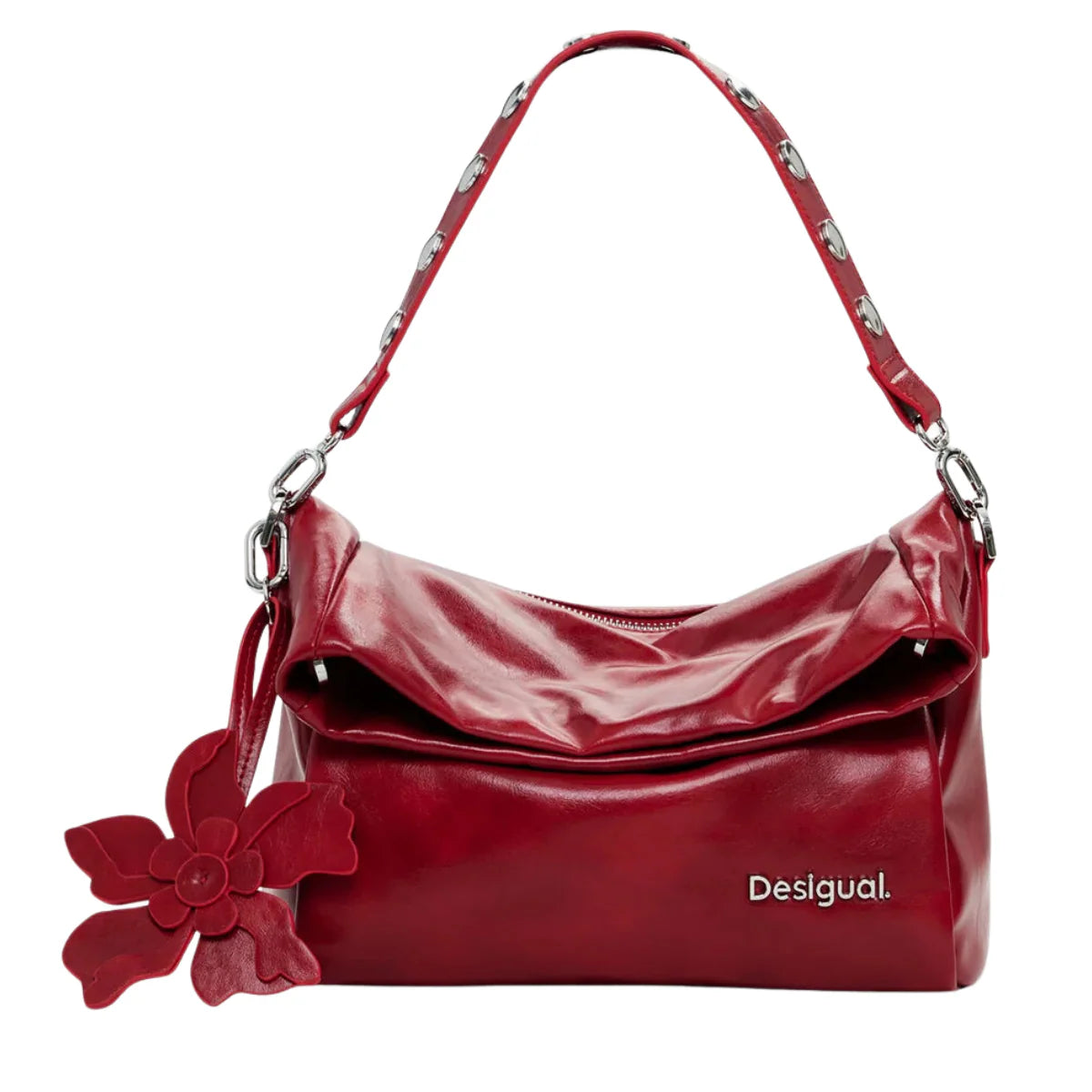 Desigual Reprise Red Valentine Loverty Shoulder Bag Carmine-RED