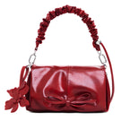 Desigual Small shiny bow Shoulder Bag Women - RED