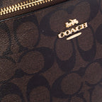 Coach Brown Signature Coated Canvas Belt Bag