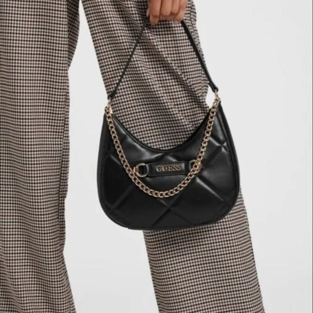 GUESS golden rock mini hobo Women - BLK
