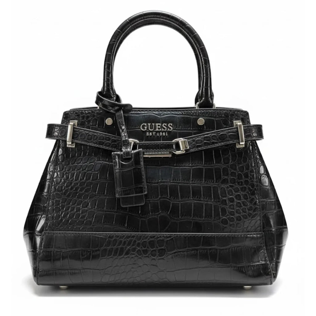 GUESS Silvye Luxury Satchel Handbag Women - BLK