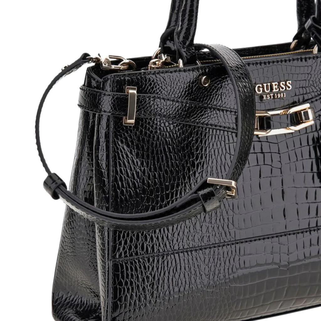 GUESS Silvye Luxury Satchel Handbag Women - BLK