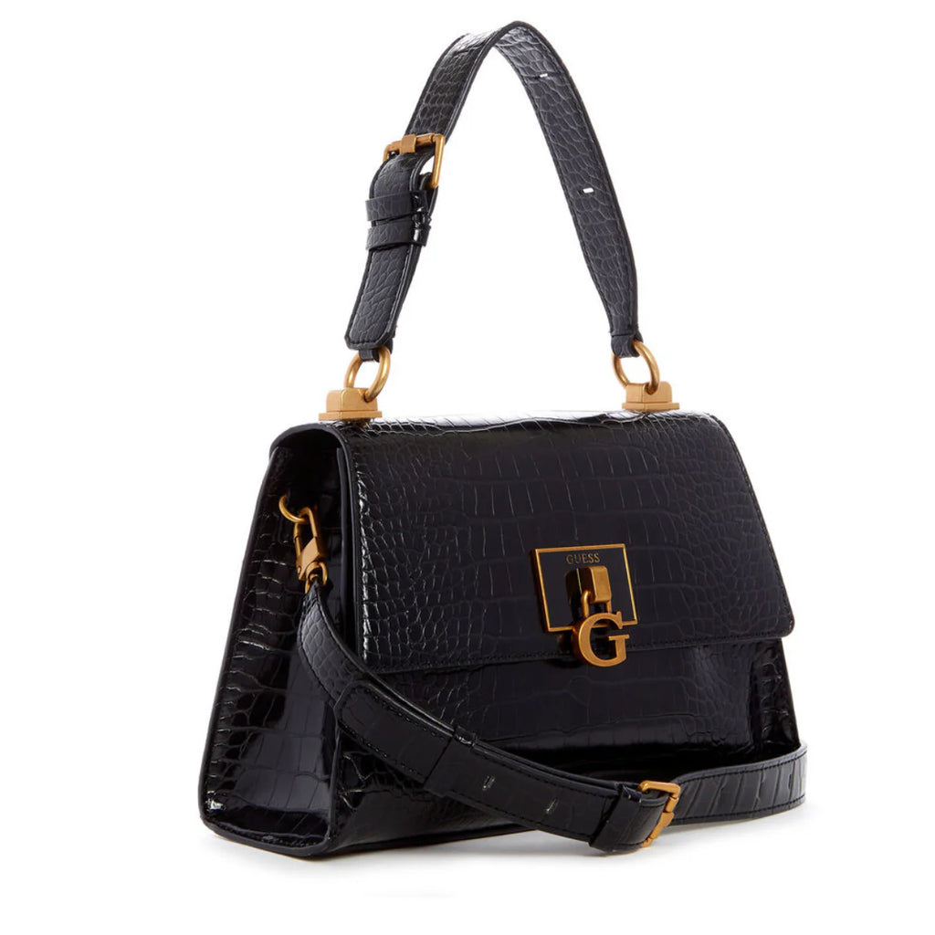 GUESS Stevie bag with top handle-BLK