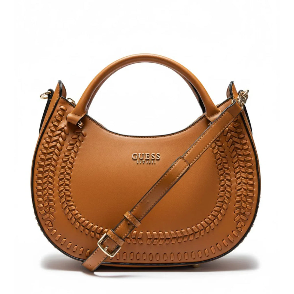 GUESS Tatum Satchel Handbag women - TAN