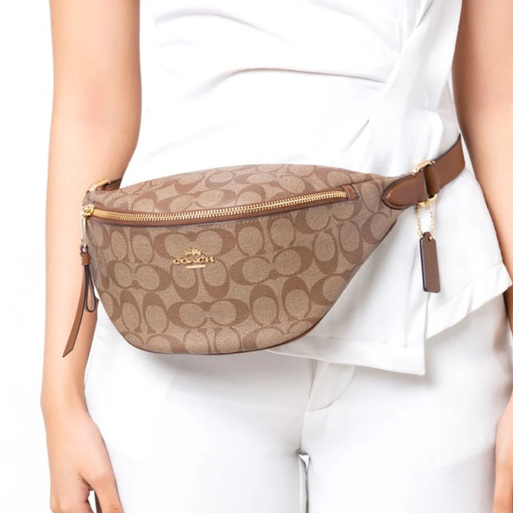 Coach Warren Belt Bag in Signature Canvas