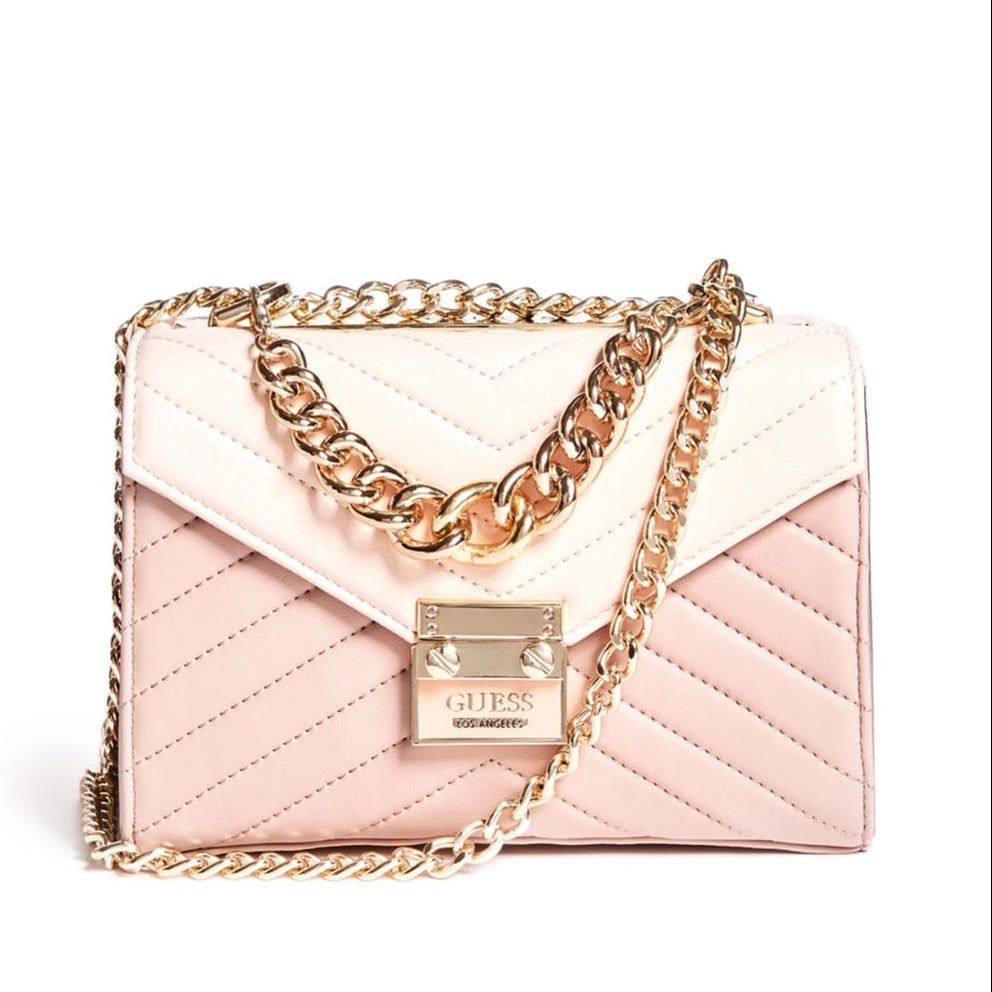 Guess Pink Lynda Mini Chain Bag