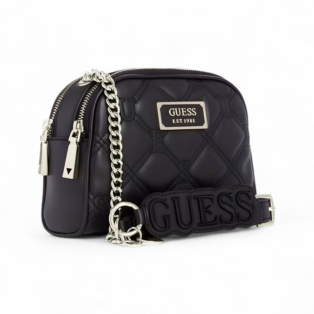 GUESS Lolli Quilted Mini Crossbody Bag - BLK