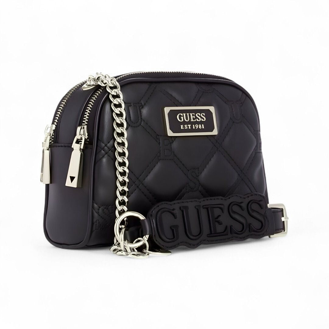 GUESS Lolli Quilted Mini Crossbody Bag - BLK