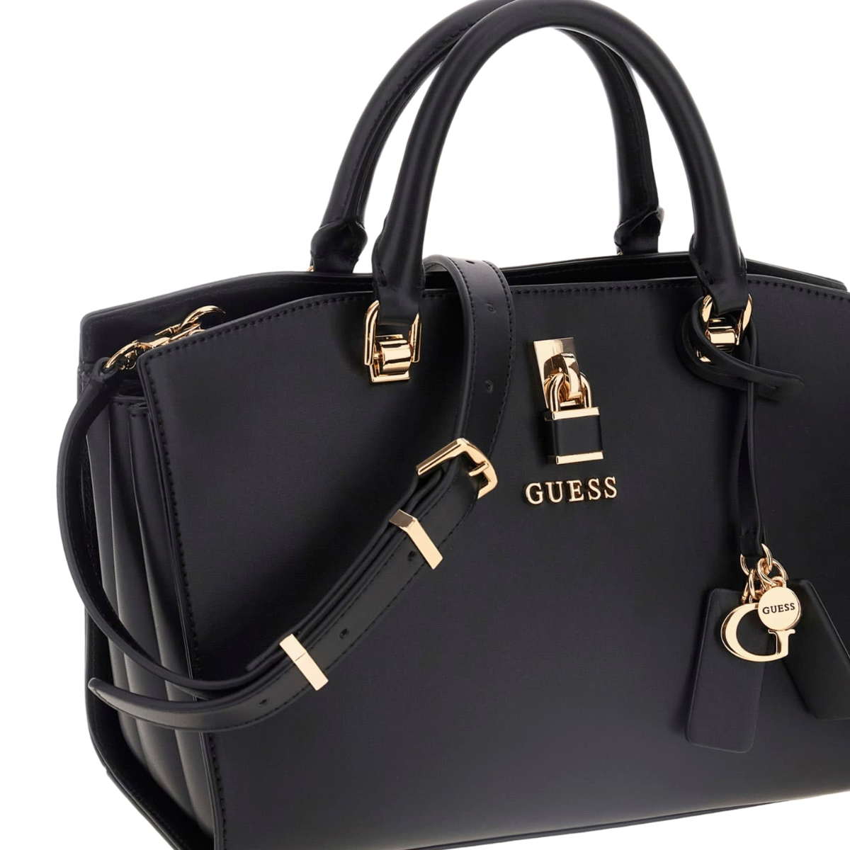 GUESS ECO Queensland Luxury Satchel Shoulder bag Women - BLK