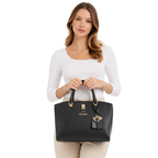 GUESS ECO Queensland Luxury Satchel Shoulder bag Women - BLK