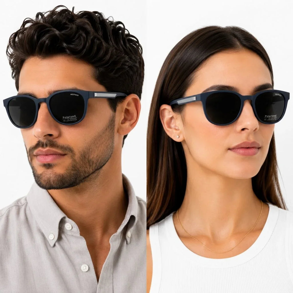 Tommy Hilfiger Round Phantos Frame Sunglasses Unisex - NVY