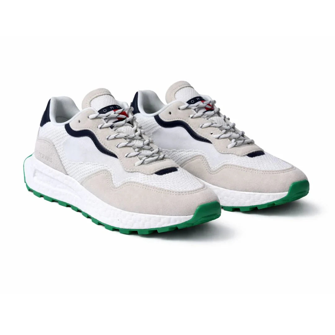 Tommy Jeans TJM Runner Mix Material EM0EM01259-WHTGRN
